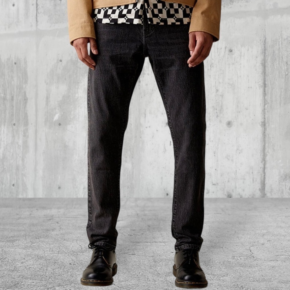 PACSUN Men’s Skinny Washed Black Jeans Size 33